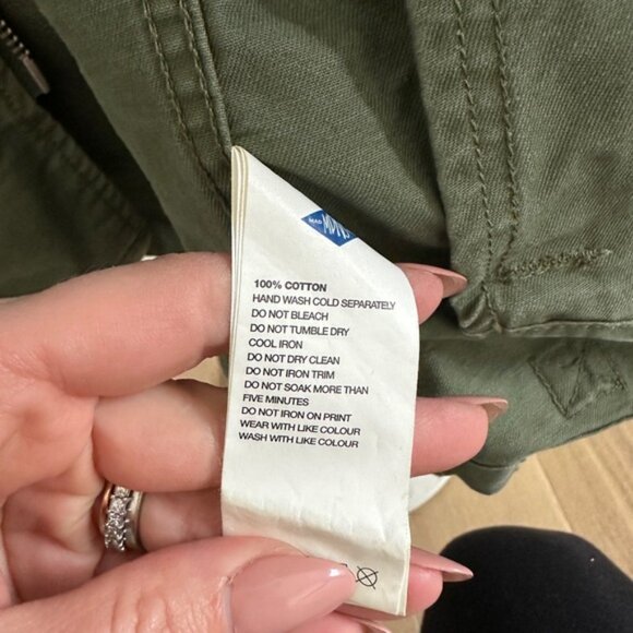 Madness Print Utility Cotton Jacket – Green Khaki | Size Small - Picture 7 of 10